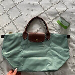 Longchamp Le Pliage Original Medium Shoulder Tote – Celadon